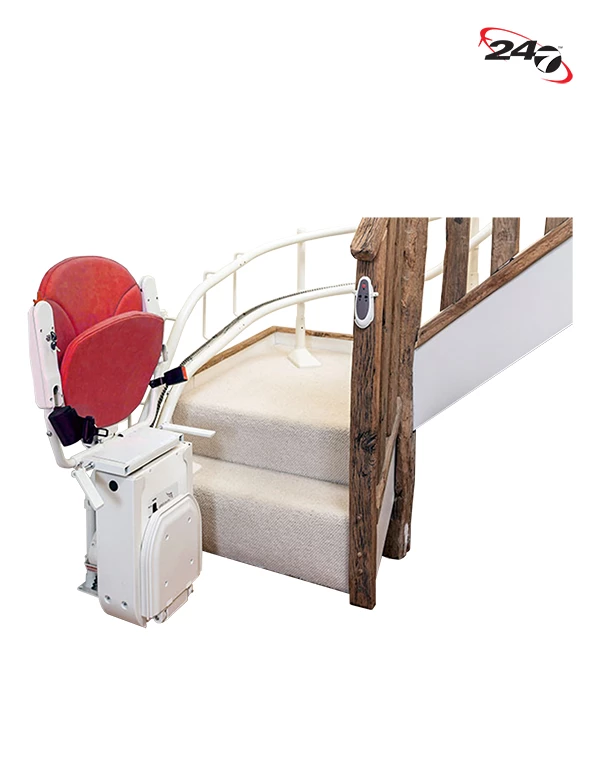ICON Turn Stairlift curved folded